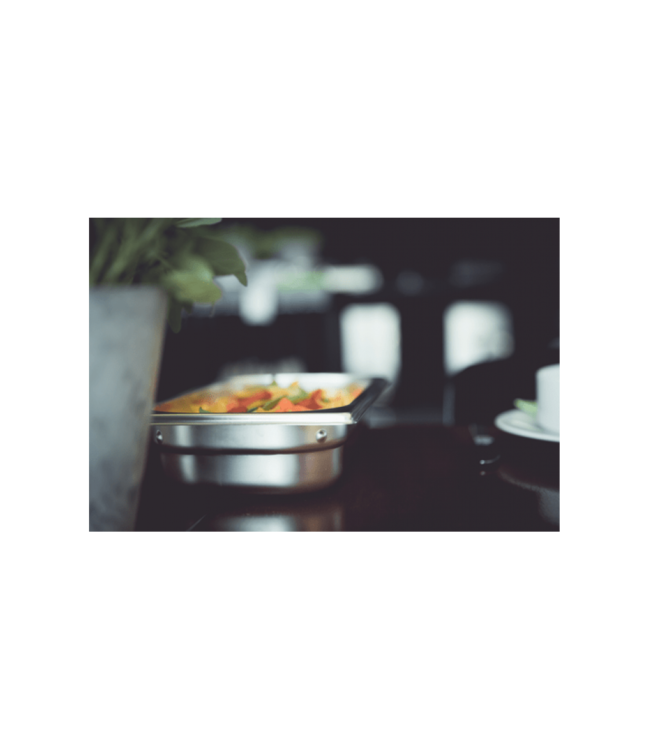 Gastronormbak rvs 2/3-100 mm diep met verzonken greep - Rieber