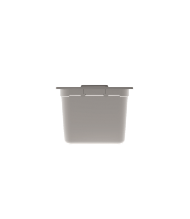 Gastronormbak rvs 1/4-200 mm diep met verzonken greep - Rieber