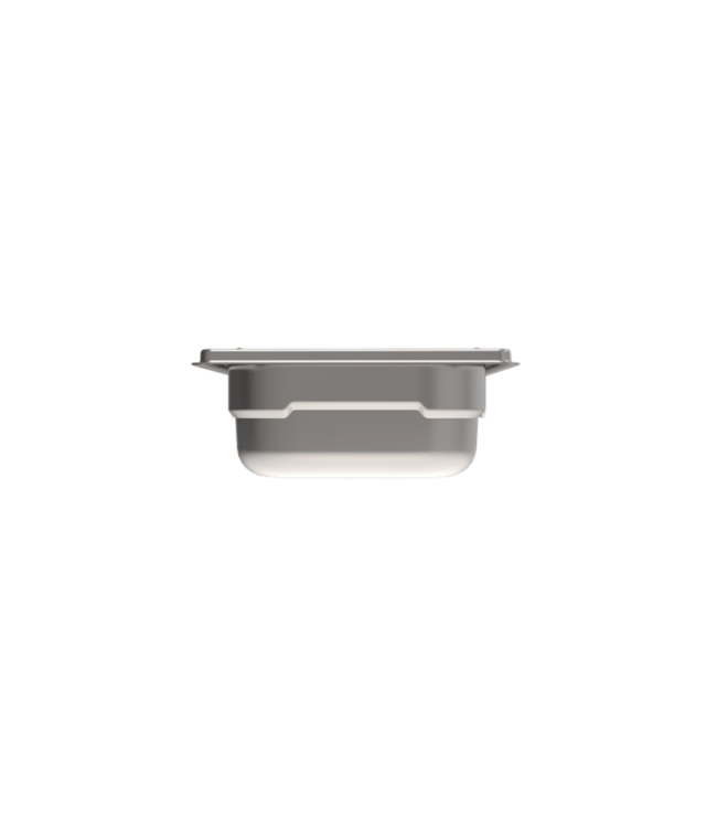 Gastronormbak rvs 1/4-65 mm diep met verzonken greep - Rieber