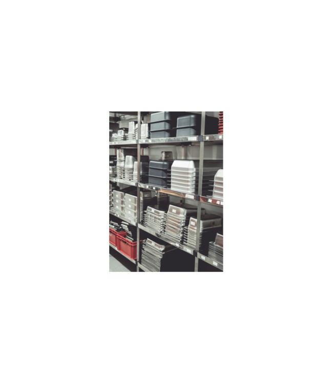 Gastronormbak rvs 2/8-100 mm diep met verzonken greep - Rieber