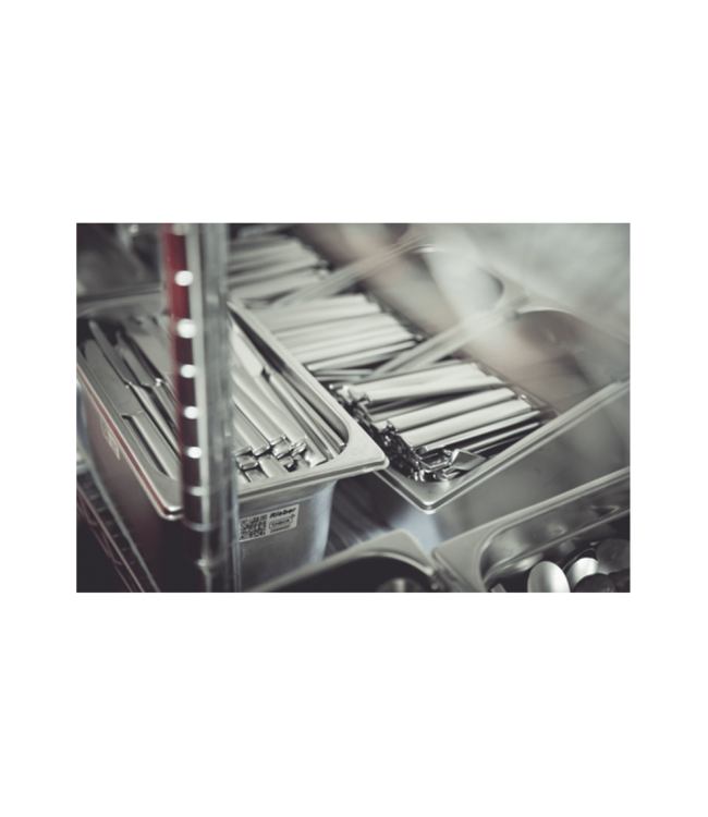 Gastronormbak rvs 2/4-100 mm diep met verzonken greep - Rieber