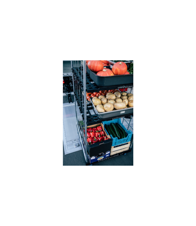 Gastronormbak rvs 1/6-100 mm diep met verzonken greep - Rieber