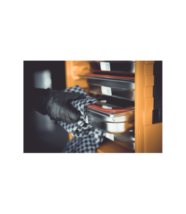 Gastronormdeksel rvs 1/9 met lepel- en greepuitsparing - Rieber