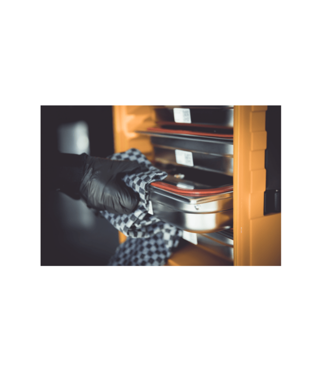 Gastronormdeksel r vs 1/1 met lepel- en greepuitsparing - Rieber