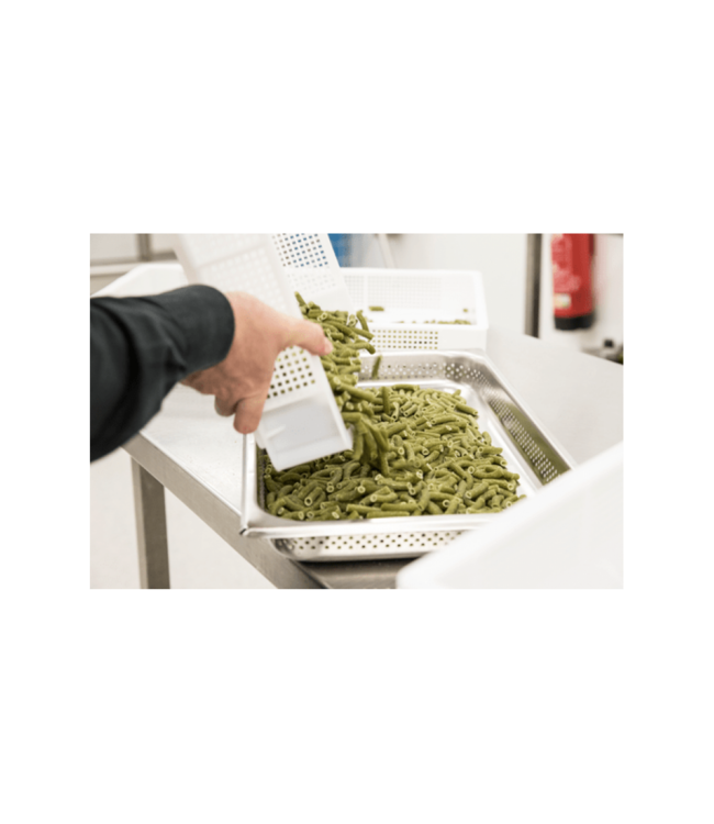 Gastronormbak rvs 1/1-94 mm diep geperforeerd zonder greep - Rieber