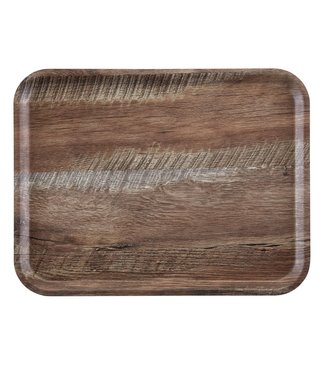 Cambro Dienblad Madeira - 460 x 360 mm - Dark Oak - Cambro  | prijs & verp per 24 stuks