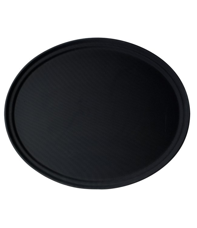 Dienblad Camtread anti-slip ovaal - 735 x 600 mm - Black - Cambro  | prijs & verp per 12 stuks