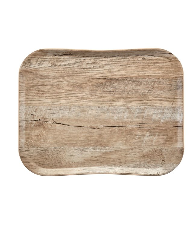 Dienblad wood grain - 430 x 330 mm - Light Oak - Cambro  | prijs & verp per 12 stuks