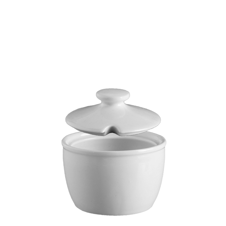 KOOK TIME Keramische suikerpot met lepel en deksel van bamboe - Suikerlepel voor huis en keuken, moderne bolvorm, voor suiker, kaas, kruiden, 12,5 x 10 x 6,5 cm, Zwart
