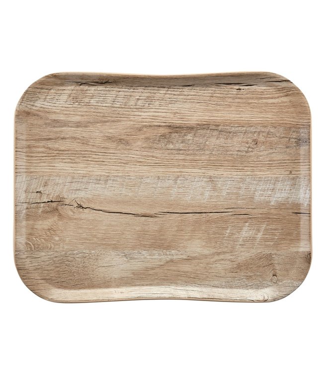 Dienblad wood grain - 457 x 355 mm - Light Oak - Cambro  | prijs & verp per 12 stuks