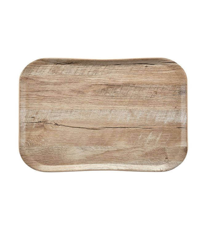 Dienblad wood grain - 530 x 325 mm - Light Oak - Cambro  | prijs & verp per 12 stuks