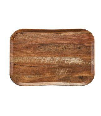 Cambro Dienblad wood grain - 530 x 325 mm - Brown Oak - Cambro  | prijs & verp per 12 stuks