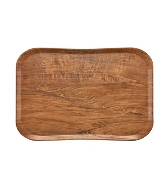 Cambro Dienblad wood grain - 530 x 325 mm - Brown Olive - Cambro  | prijs & verp per 12 stuks