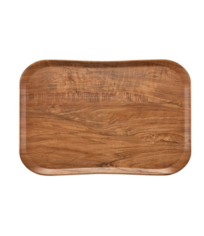 Dienblad wood grain - 530 x 325 mm - Brown Olive - Cambro  | prijs & verp per 12 stuks