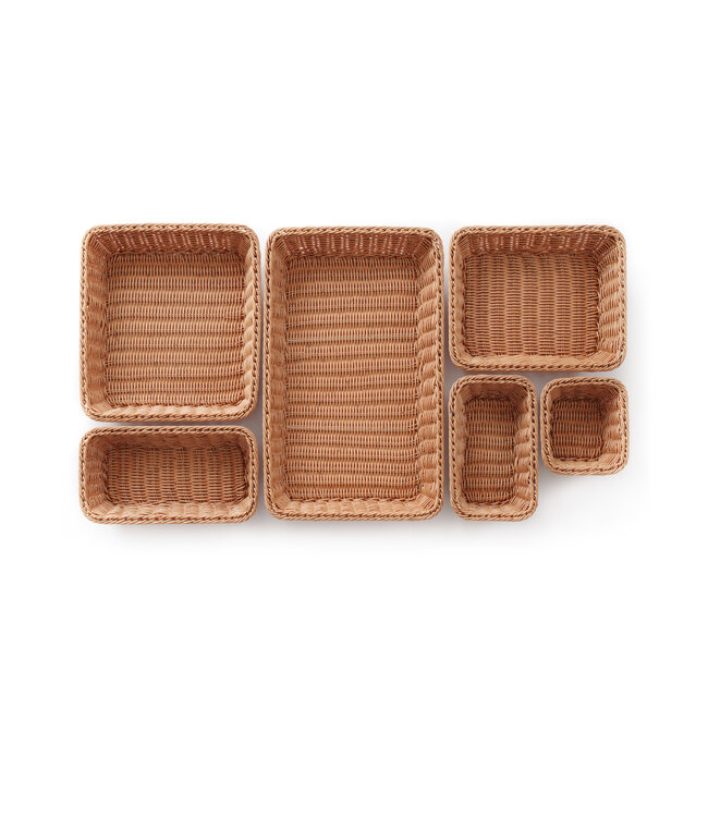 Broodmand 1/3GN 325 x 176 x 65 mm bruin - Polypropyleen