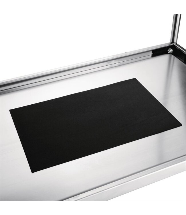 Serveerwagen 710 x 455 x (h)825 mm uitw. 3 bladen roestvrijstaal - Fusion basic