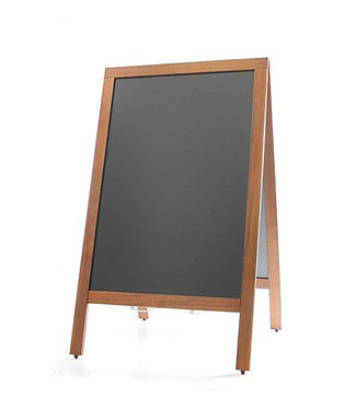 Hendi Krijtbord - stoepbord met houten lijst 700 x 600 x 1200 mm