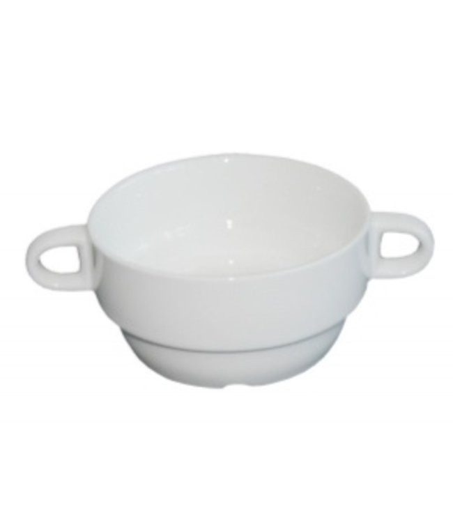 Soepkop 28 cl met 2 oren stapelbaar | prijs & verp per 6 stuks