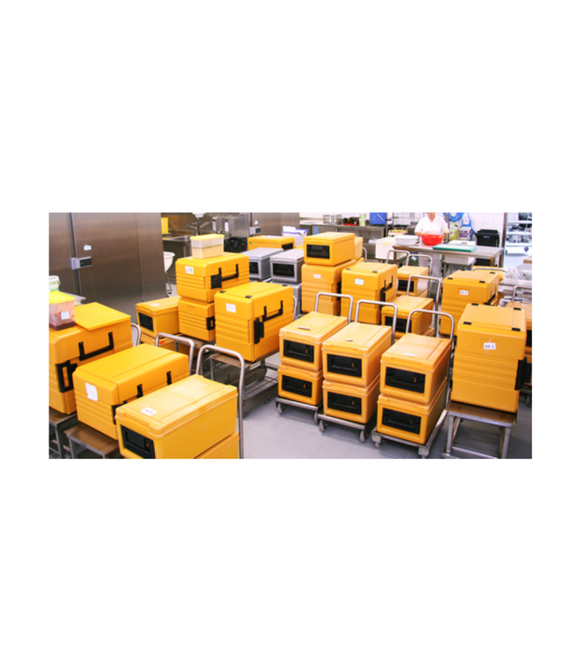 Thermoport 50K geisoleerde transportbox oranje - Rieber