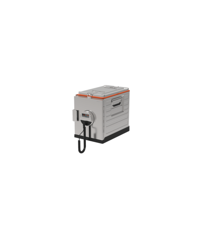Thermoport 1000DU verwarmd + deksel geisoleerde transportbox roestvrijstaal - Rieber