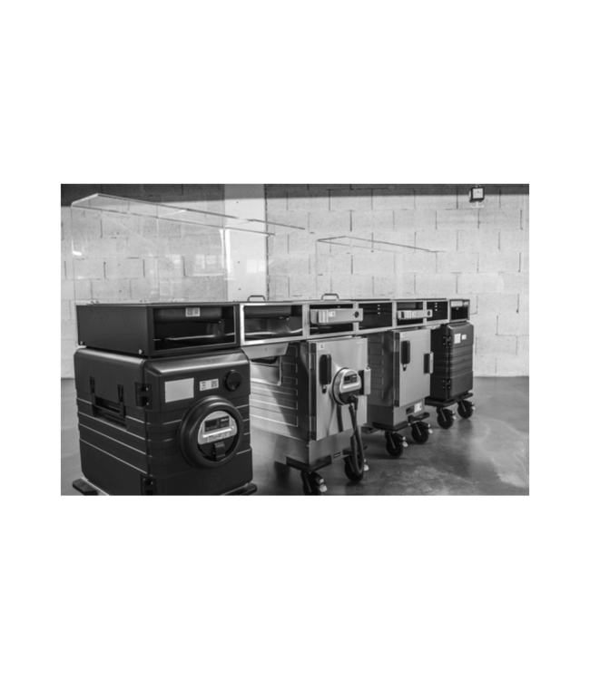 Thermoport 1000DU verwarmd + deksel geisoleerde transportbox roestvrijstaal - Rieber