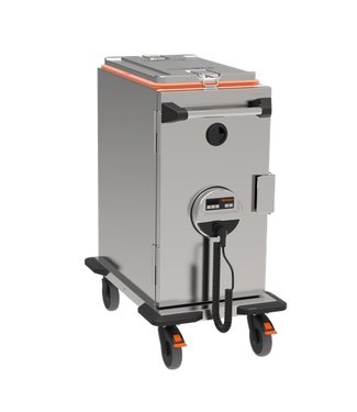 Rieber Thermoport 1600DU verwarmd + deksel geisoleerde transportbox roestvrijstaal - Rieber