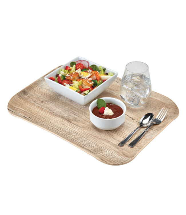 Dienblad wood grain - 325 x 265 mm - Light Oak - Cambro  | prijs & verp per 12 stuks