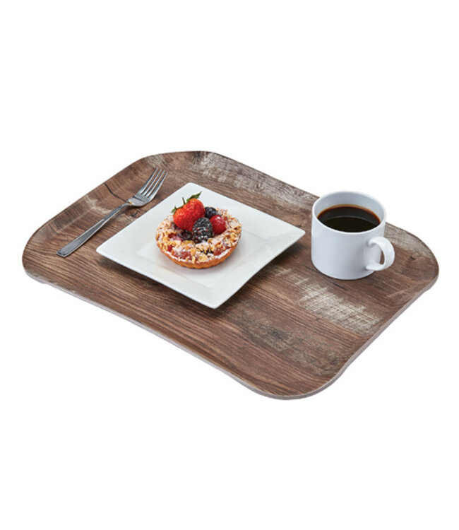 Dienblad wood grain - 325 x 265 mm - Dark Oak - Cambro  | prijs & verp per 12 stuks