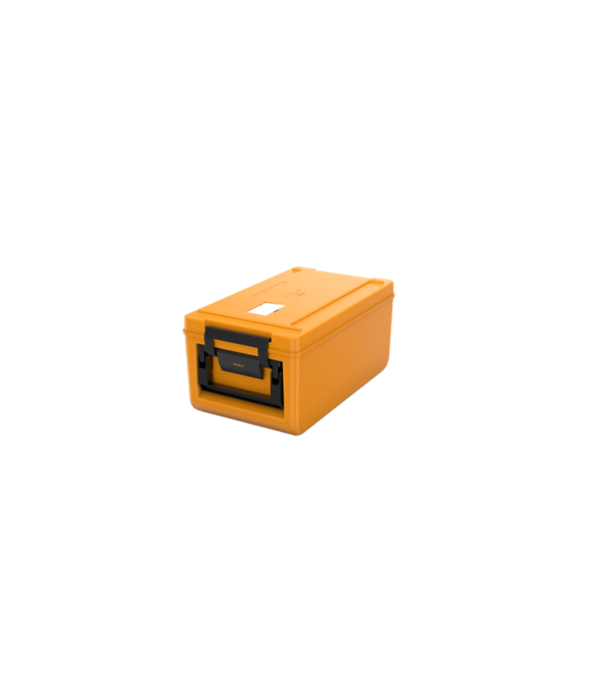 Thermoport 100K met koelelement in deksel geisoleerde transportbox oranje - Rieber