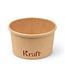 Soepbeker disp karton/PE 23 cl bruin Ø98x(h)54 mm Kraft | prijs & verp per 500 stuks