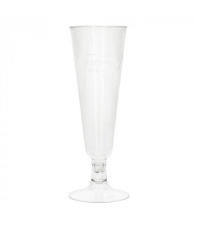 Wijnglas disp PLA 10 cl voor mousserende wijn  Ø 55 mm hg. 165 mm "Pure" - Papstar | prijs & verp per 100 stuks