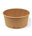 Saladebak disp karton/PE 150 cl Ø185x(h)80 mm bruin Kraft | prijs & verp per 300 stuks