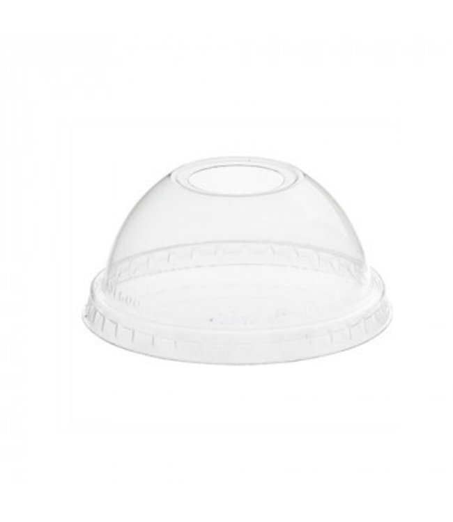 Domedeksel disp PET Ø 78 x hg. 38 mm MET gat glashelder Hurricane - Papstar | prijs & verp per 1.250 stuks