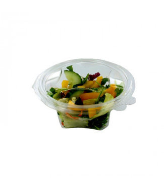 Papstar Saladebak disp rond 50 cl rond 155 x 68 mm transparant - rPET | prijs & verp per 500 stuks