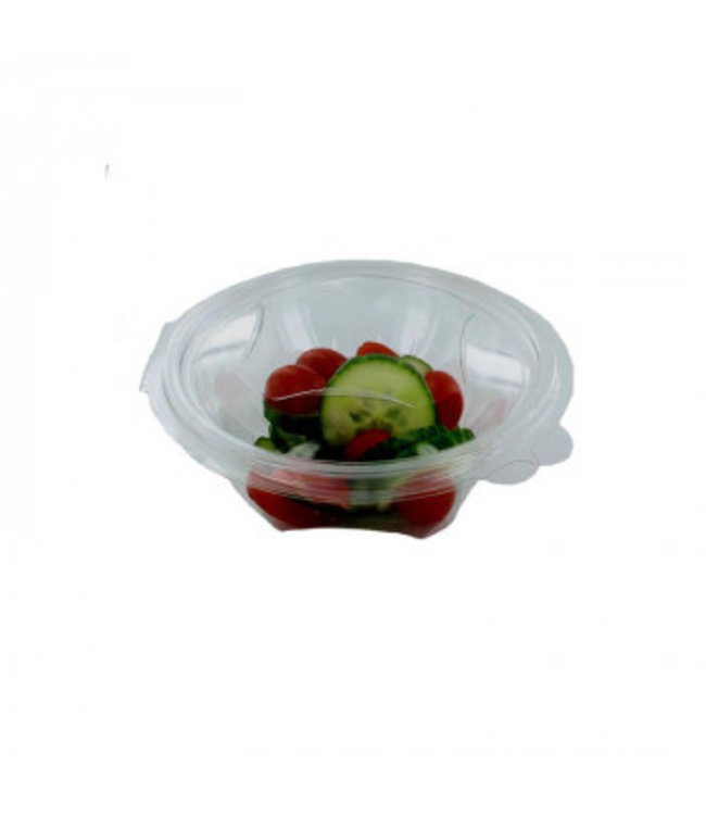 Saladebak disp rond 37,5 cl 155 x 55 mm transparant - rPET | prijs & verp per 400 stuks