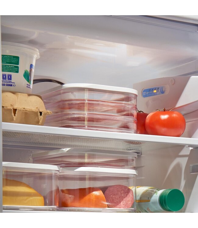 Vleeswarendoos 3-laags 165 cl wit - transparant Modula - Mepal