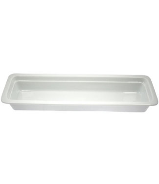 Gastronormschaal 2/4GN-70 mm 530 x 162 x 70 mm - Porselein | prijs & verp per 3 stuks