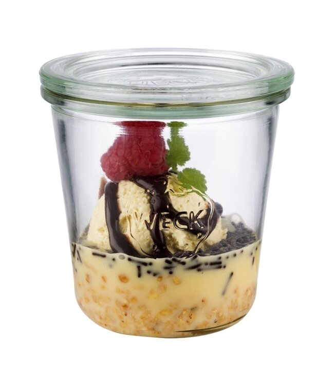 Weckpot met deksel 29 cl 90 x 90 x 90 mm | prijs & verp per 6 stuks