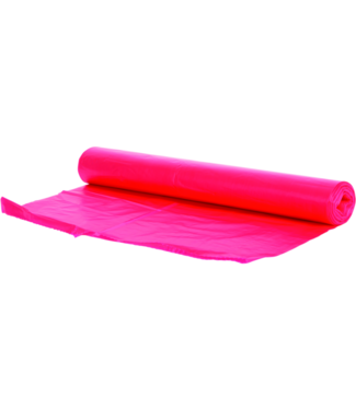 Afvalzak 80x110 cm (BxL) HDPE T25/14my rood | prijs & verp per 300 stuks