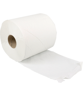 Poetsrol midi 20cm X 260m 1-lgs wit | prijs & verp per 6 stuks