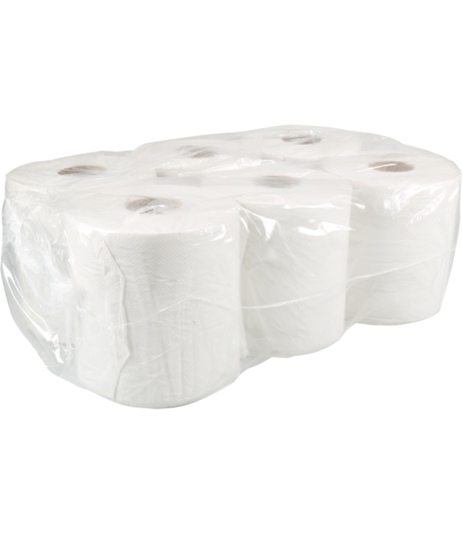 Poetspapier midi 200 mm x 260 mtr 1-lgs wit | prijs & verp per 6 stuks