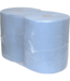 Poetsrol 37cm X 190m 3-lgs blauw industrie | prijs & verp per 2 stuks