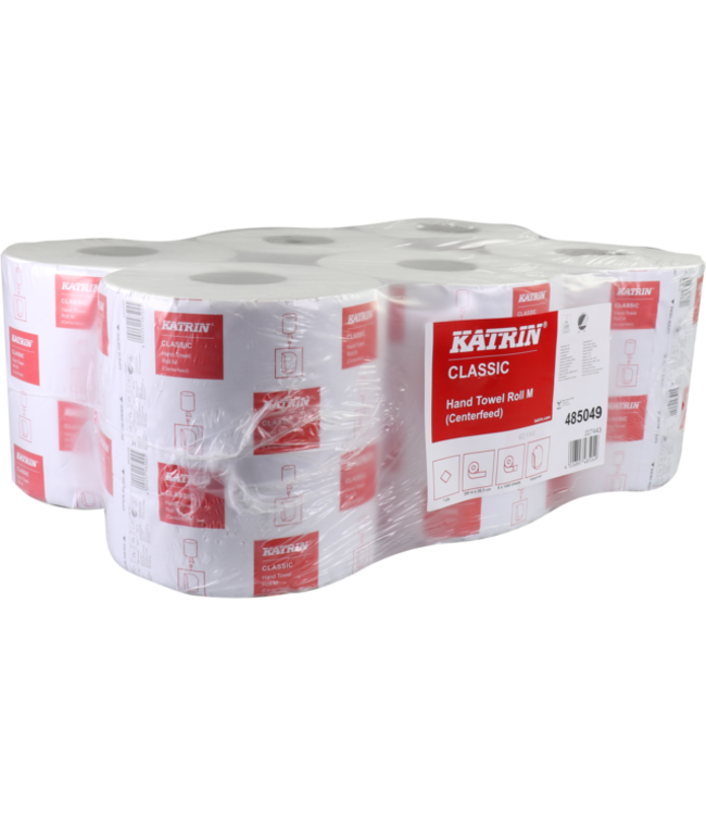 Poetspapier midi 205 mm x 300 mtr 1-lgs wit | prijs & verp per 6 stuks