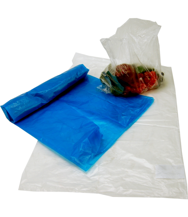 Afvalzak 60X80 cm 60 ltr LDPE 35my transparant | prijs & verp per 600 stuks