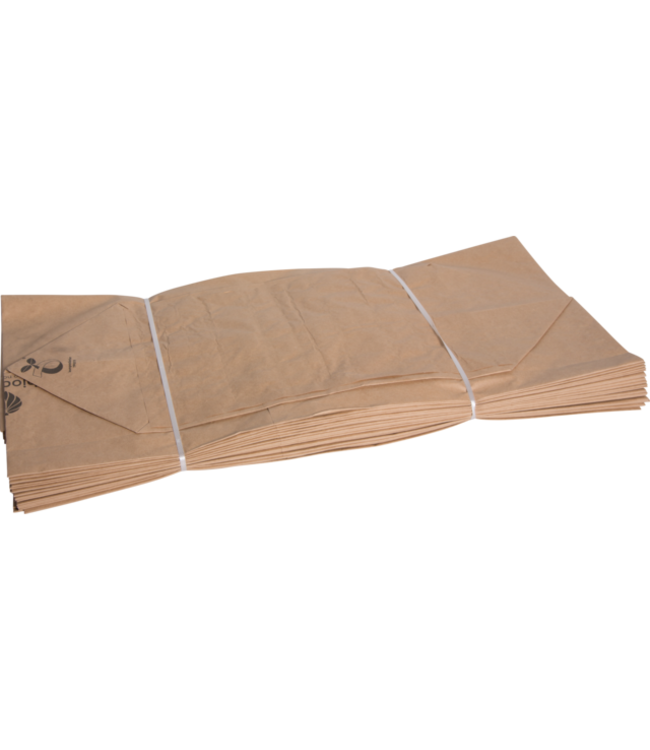 Afvalzak 60x80 cm (BxL) 60 ltr Papier | prijs & verp per 25 stuks