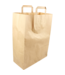 Tas papier 32/16x43 cm (b/dxh) 80gr/m² snacktas bruin platte greep | prijs & verp per 250 stuks