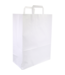 Tas papier 32/15x43 cm (b/dxh) 70gr/m² snacktas wit platte greep | prijs & verp per 250 stuks