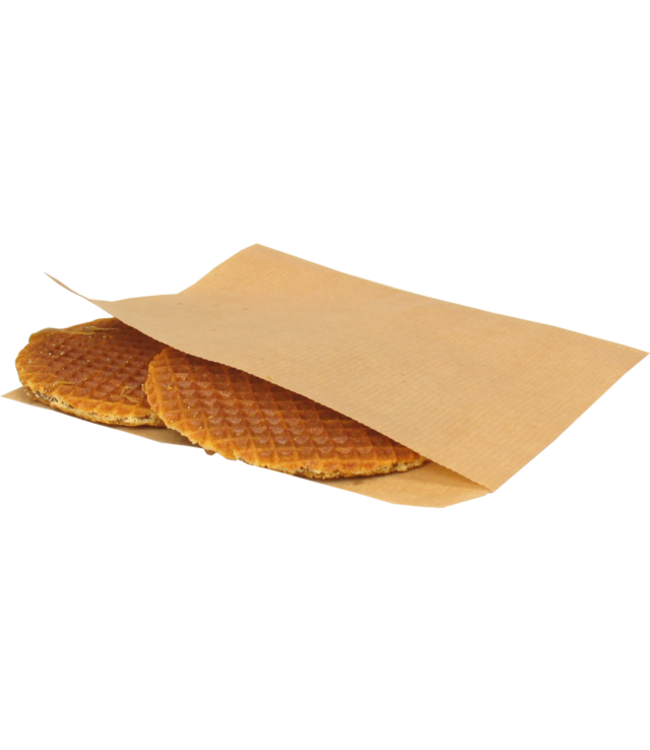 Snackenvelop kraftpapier 150 x 150 mm bruin | prijs & verp per 2.000 stuks