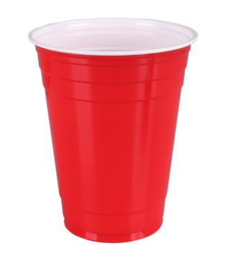 Beker disp PS 35 cl partycup rood | prijs & verp per 50 stuks