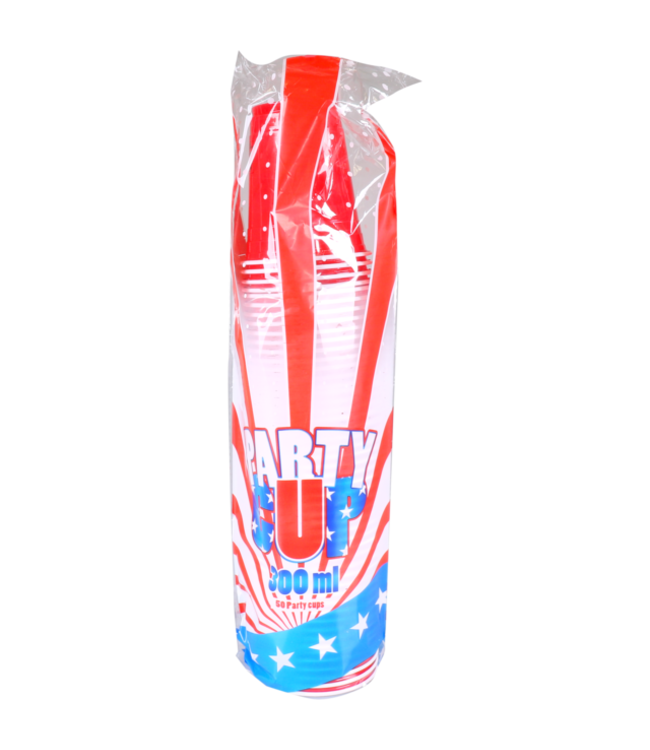 Beker disp PS 35 cl partycup rood | prijs & verp per 50 stuks